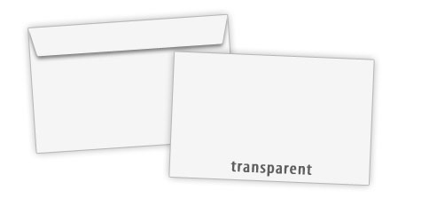 Umschlag C6 transparent