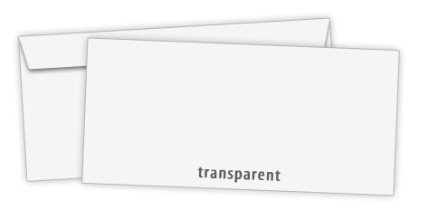 Umschlag DIN Lang transparent